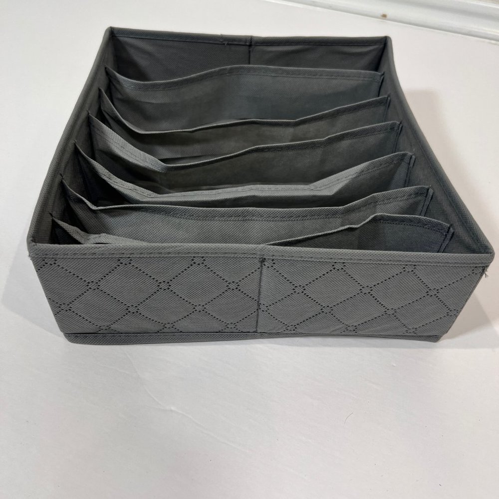 Sorbus Gray Collapsible 7 Bra Drawer Storage - Picture 2 of 6